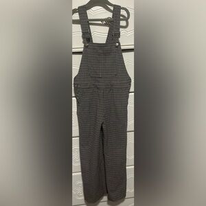 Zara Checkered Overalls with Adjustable Straps